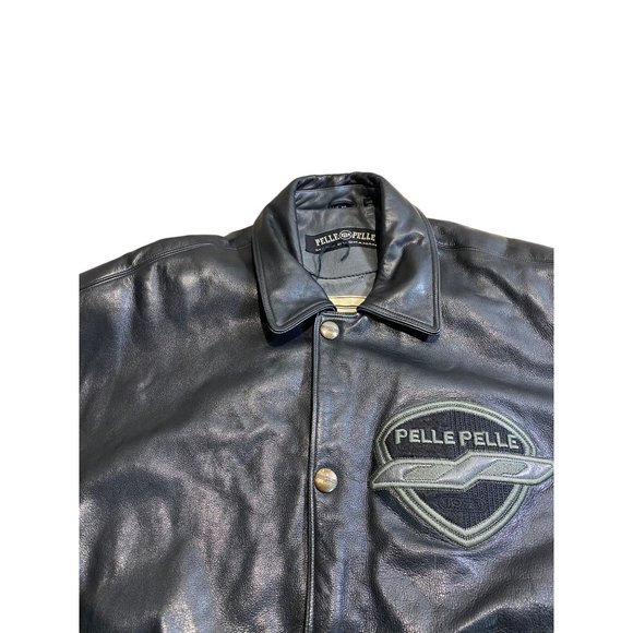 Vintage Pelle Pelle Leather Jacket 90s Y2K Marc Buchanan Coat - Picture 4 of 8